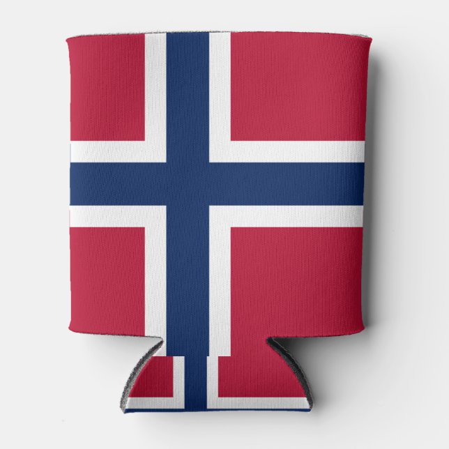 NATIONAL FLAG OF NORWAY CAN COOLER (Front)