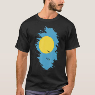 National Flag of Palau souvenir  for men women 3 T-Shirt