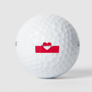 National Flag of Poland - Polska - Rzeczpospolita Golf Balls