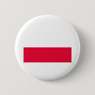 National Flag of Poland - Rzeczpospolita Polska 6 Cm Round Badge