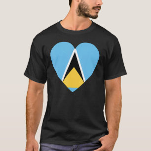 National Flag of Saint Lucia souvenir for men wom T-Shirt