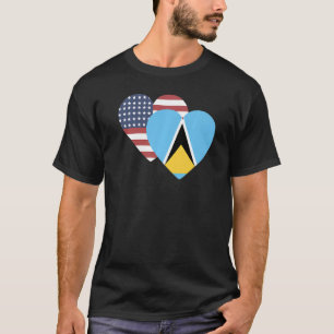 National Flag of Saint Lucia souvenir for men wom T-Shirt
