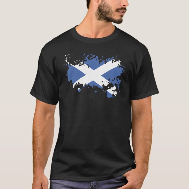 National Flag of Scotland souvenir   for men women T-Shirt (Front)