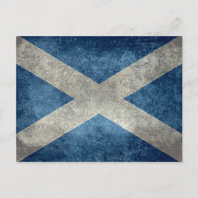 National flag of Scotland - Vintage version Postcard (Front)