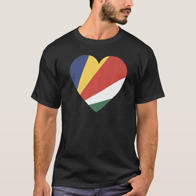 National Flag of Seychelles souvenir  for men wome T-Shirt (Front)