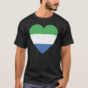 National Flag of Sierra Leone souvenir for men w T-Shirt