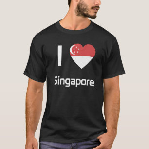 National Flag of Singapore souvenir  for men women T-Shirt