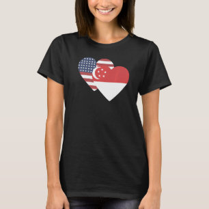 National Flag of Singapore souvenir for men women T-Shirt