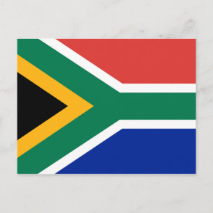 National flag of South Africa - Authentic version Postcard