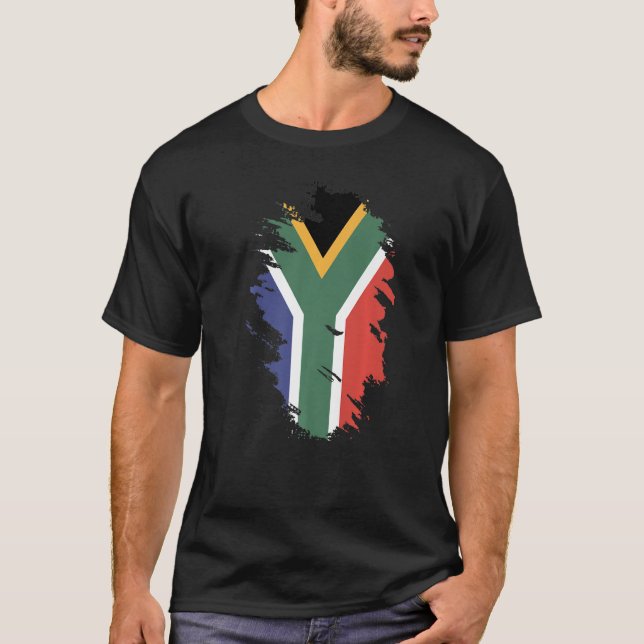 National Flag of South Africa souvenir  for men wo T-Shirt (Front)