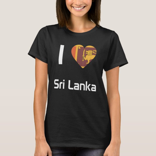 National Flag of Sri Lanka souvenir  for men women T-Shirt (Front)