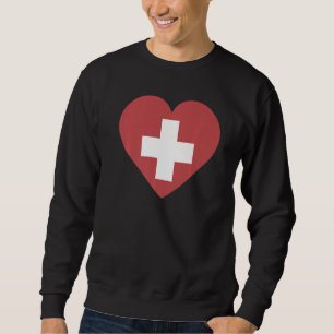 National Flag of Switzerland souvenir  for men wom Sweatshirt