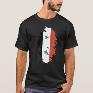 National Flag of Syria souvenir for men women 3 T-Shirt