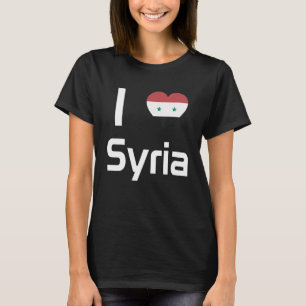 National Flag of Syria souvenir for men women T-Shirt