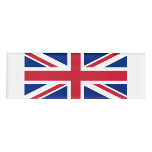 National Flag of the United Kingdom UK, Union Jack Name Tag