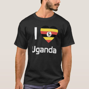 National Flag of Uganda souvenir for men women 3 T-Shirt