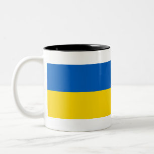 National Flag of Ukraine / Yкраїна Two-Tone Coffee Mug