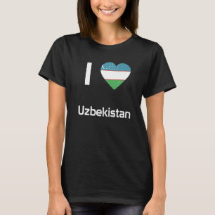 National Flag of Uzbekistan souvenir for men wome T-Shirt