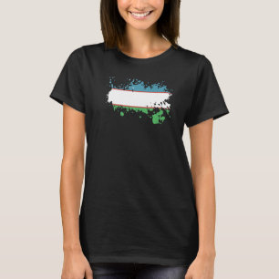 National Flag of Uzbekistan souvenir for men wome T-Shirt