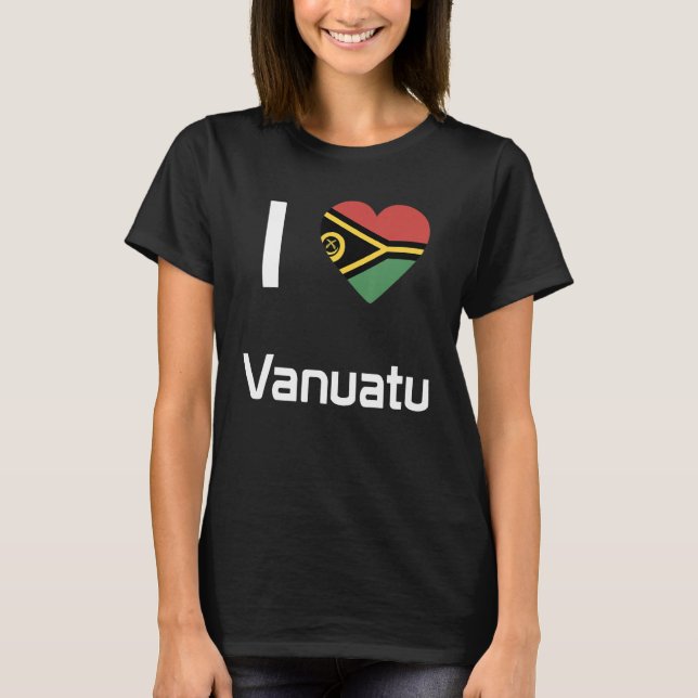 National Flag of Vanuatu souvenir  for men women 2 T-Shirt (Front)