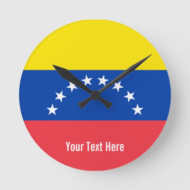 National flag of Venezuela Round Clock (Front)