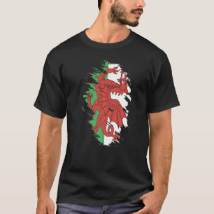 National Flag of Wales souvenir for men women 3 T-Shirt