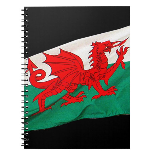 National Flag of Wales, The Red Dragon Patriotic Notebook (Front)