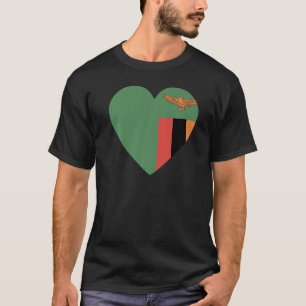 National Flag of Zambia souvenir for men women 6 T-Shirt