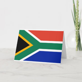 National flag South Africa Card