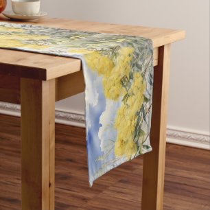 National Flower Australia Golden Wattle Medium Table Runner