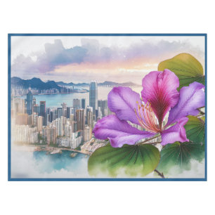 National Flower Bauhinia (Hong Kong) Tablecloth