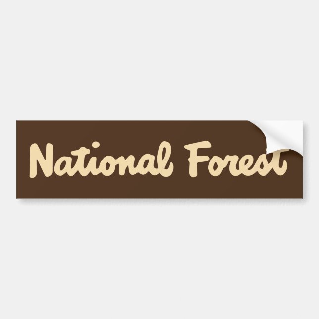 National Forest Bumper Sticker (Front)