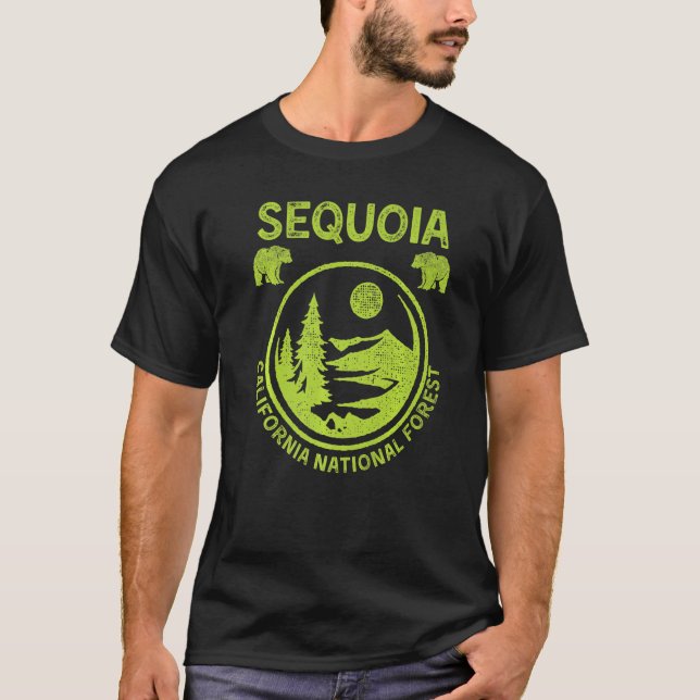 National Forest Sequoia Camping T-Shirt (Front)