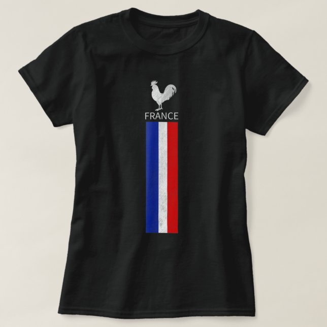 National France Flag Jersey French Football Soccer T-Shirt (Design Front)