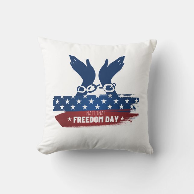 National Freedom Day   Cushion (Front)