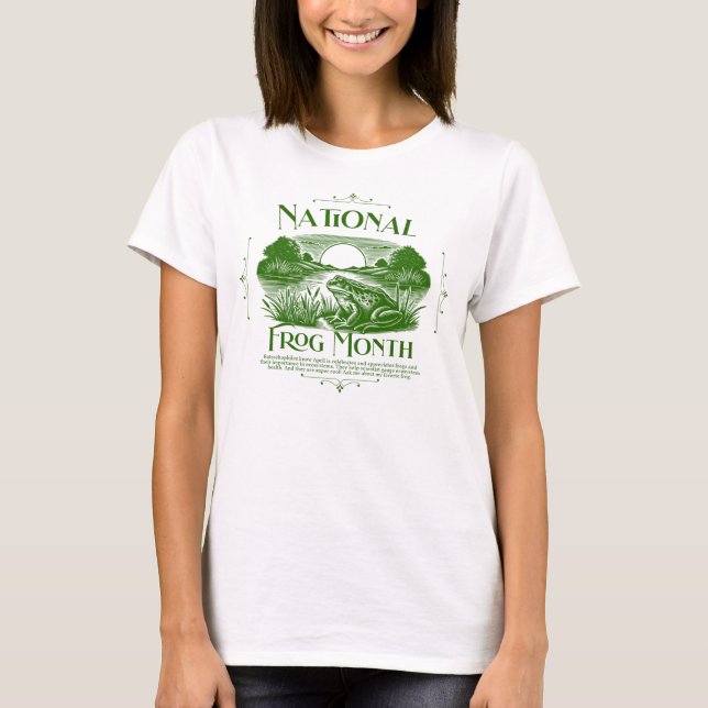 National Frog Month T-Shirt (Front)