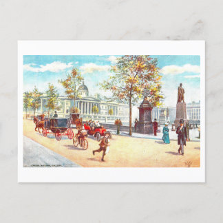 National Gallery London Vintage Postcard