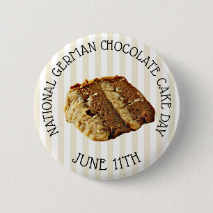 National German Chocolate Cake Day Button