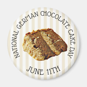 National German Chocolate Cake Day Magnet