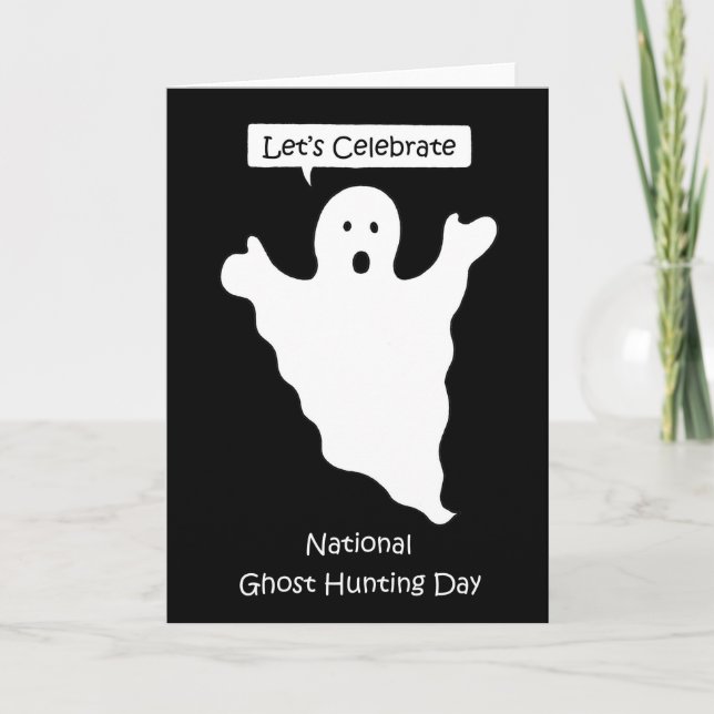 National Ghost Hunting Day September 29th Card (Front)