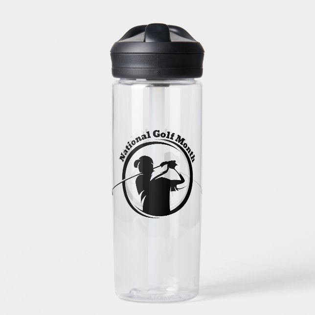 National Golf Month Water Bottle (Front)