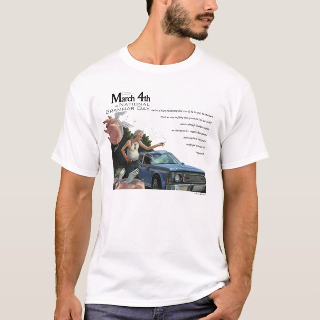 National Grammar Day T-Shirt (Front)