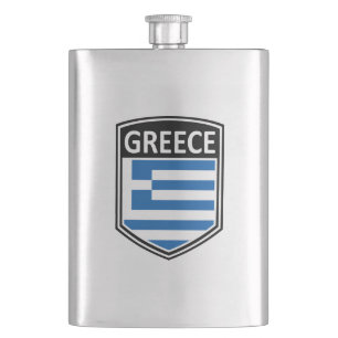 National - Greece Hip Flask