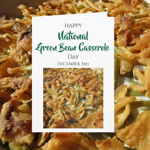 National Green Bean Casserole Day Dec 3rd Card