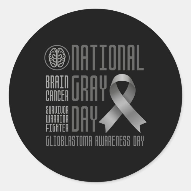 National Grey Day – May Sticker  (Front)