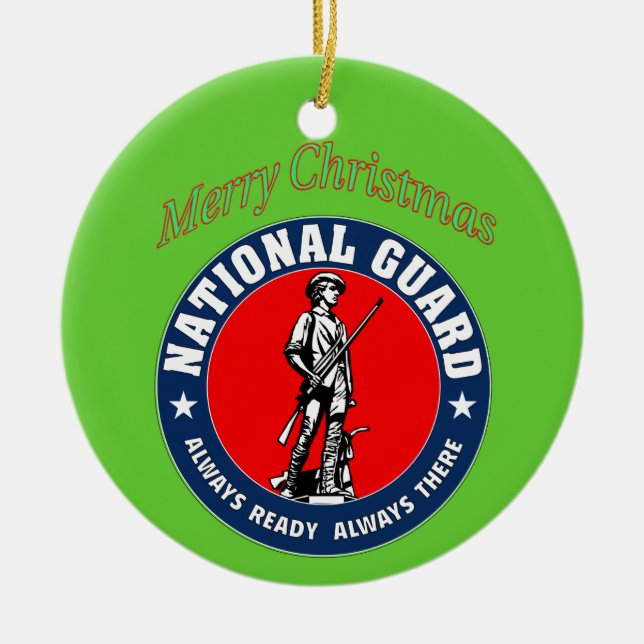 National Guard Ceramic Tree Decoration (Front)
