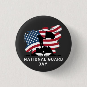 National Guard Day 3 Cm Round Badge