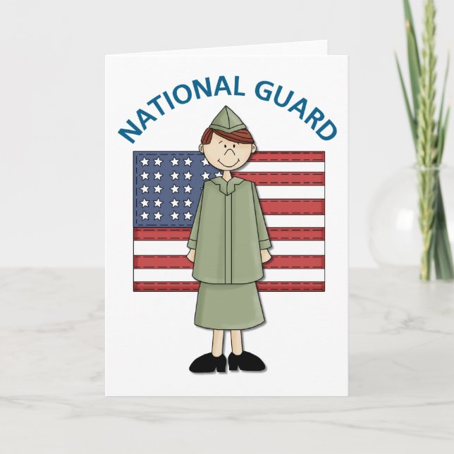 National Guard Female Customisable Card (Front)