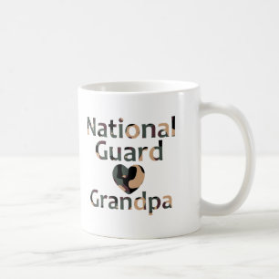 National Guard Grandpa Heart Camo Coffee Mug