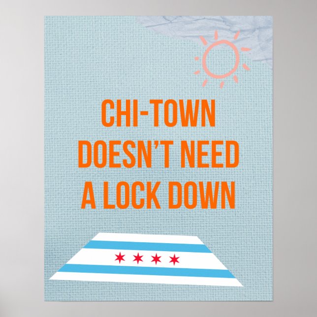 National Guard in Chicago Protest Poster (Front)